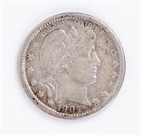 Coin 1907-O Barber Quarter, VF