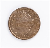 Coin 1911 Liberty Head Nickel 'V",Gem BU