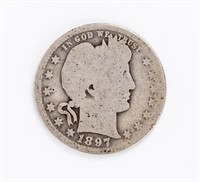 Coin 1897-O Barber Quarter, G