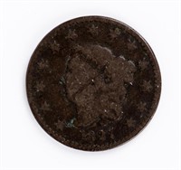 Coin 1827 Coronet Head Cent, Brown, G