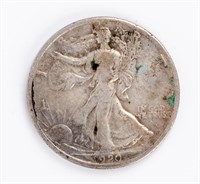 Coin 1920-D Walking Liberty Half Dollar, XF