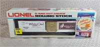 Lionel O Gauge Rolling Stock White Owl Box Car