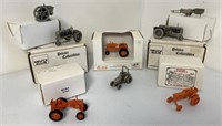 1/43 Pewter 7 pc Allis Chalmers and New Holland