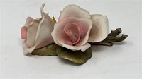 Capodimonte Napoleon Pink Rose Porcelain