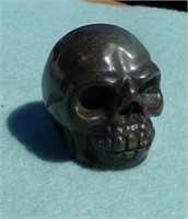 Gemstone Carved Skull 1 1/2"