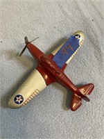 Metal toy airplane