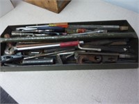 TOOL TRAY WITH ASSORTED TOOLS AND MATERIALS
