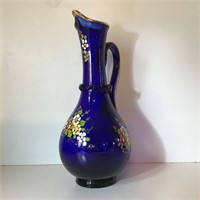 COBALT BLUE GLASS DECANTER CONTINENTAL