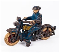 1930s Hubley Cast Iron Harley & Rider