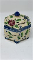 Vintage Handpainted Japan Trinket Box
