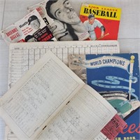 1952-1956 ScoreSheet, Sketchbook, Mantle & More...