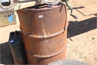 LOT OF TWO 55 GAL STEEL DRUMS