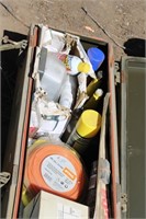 STEEL ROCKET BOX AND CONTENTS