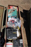 STEEL ROCKET BOX AND CONTENTS