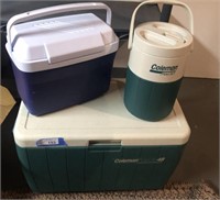 Coleman Polylite Coolers, Rubbermaid Lunch Size