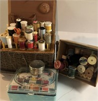 Sewing Box with Threads