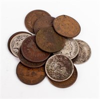 Coin 10 Indian Head Pennies+5 Barber Dimes