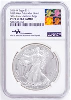 Coin 2016-W Silver Eagle,PF 70 Ultra Cameo