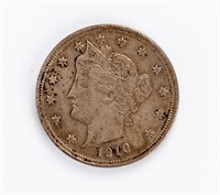 Coin 1910 Liberty Head Nickel "V", Choice BU