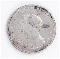 Coin 1898 Portugal 1000 Reis Silver, Nice