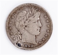 Coin 1898-S Barber Half Dollar, F