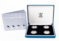 Coin UK Pattern Set Coins (4), Sterling Silver