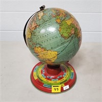 Pre WWII Tin Globe