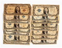 Coin 17 Silver Certificates-Mixed Dates, AG
