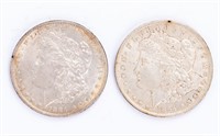 Coin 2 1884-D Morgan Silver Dollars,XF-XF+