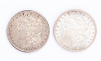 Coin 1884-S & 1885-P Morgan Silver Dollars,XF-AU