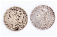 Coin 1879-S & 1878 8 TF, Fine-Very Fine, Resp.