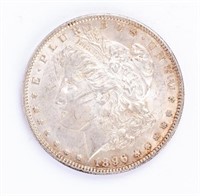 Coin 1896-P Morgan Silver Dollar, BU w Scuffs
