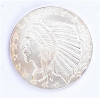 Coin Silver Round of Indian Head, BU