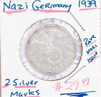 Coin 2 Silver Mark Germany Coin, AU