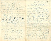 Lot #131 - Civil War Era Letter Dated: 1/18/1865