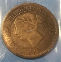 1859 1 Cent ICCS Graded