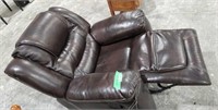 Rocker/Recliner Leather Chair with accent