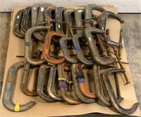 (25) Assorted C-Clamps