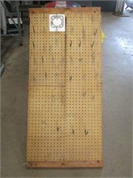 Peg Board Rack with Hooks