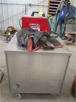 Lincoln Arc Welder on Cart with Accessories