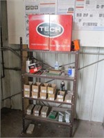 Tire Repair Cabinet with Shelving Unit and Weights