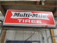 Multi - Mile Tires Lighted Sign
