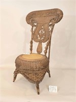 VICTORIAN WICKER CHAIR