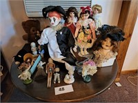 GROUP OF DOLLS AND FIGURES