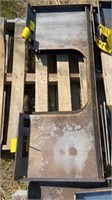 Skidsteer Mount Backing Plate, Open Back