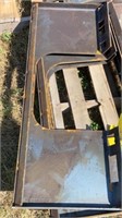 Skidsteer Mount Backing Plate, Open Back