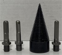 (CY) Log Splitter Drill Bits including Large Cone
