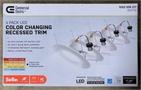 (CY) 4 pack LED Changing Recessed Trim  by