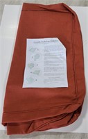 (CY) Slipcover set (2) in CG Quarry Red. New in