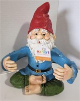 (CY) Gnome garden resin statue.  Measures 12"